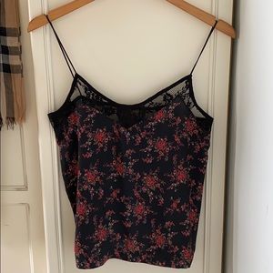 Zara Lace Floral Blouse Top